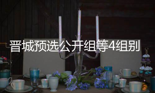 别收公开官 组等4组芮乃等晋晋城级本伟尹成志预选赛